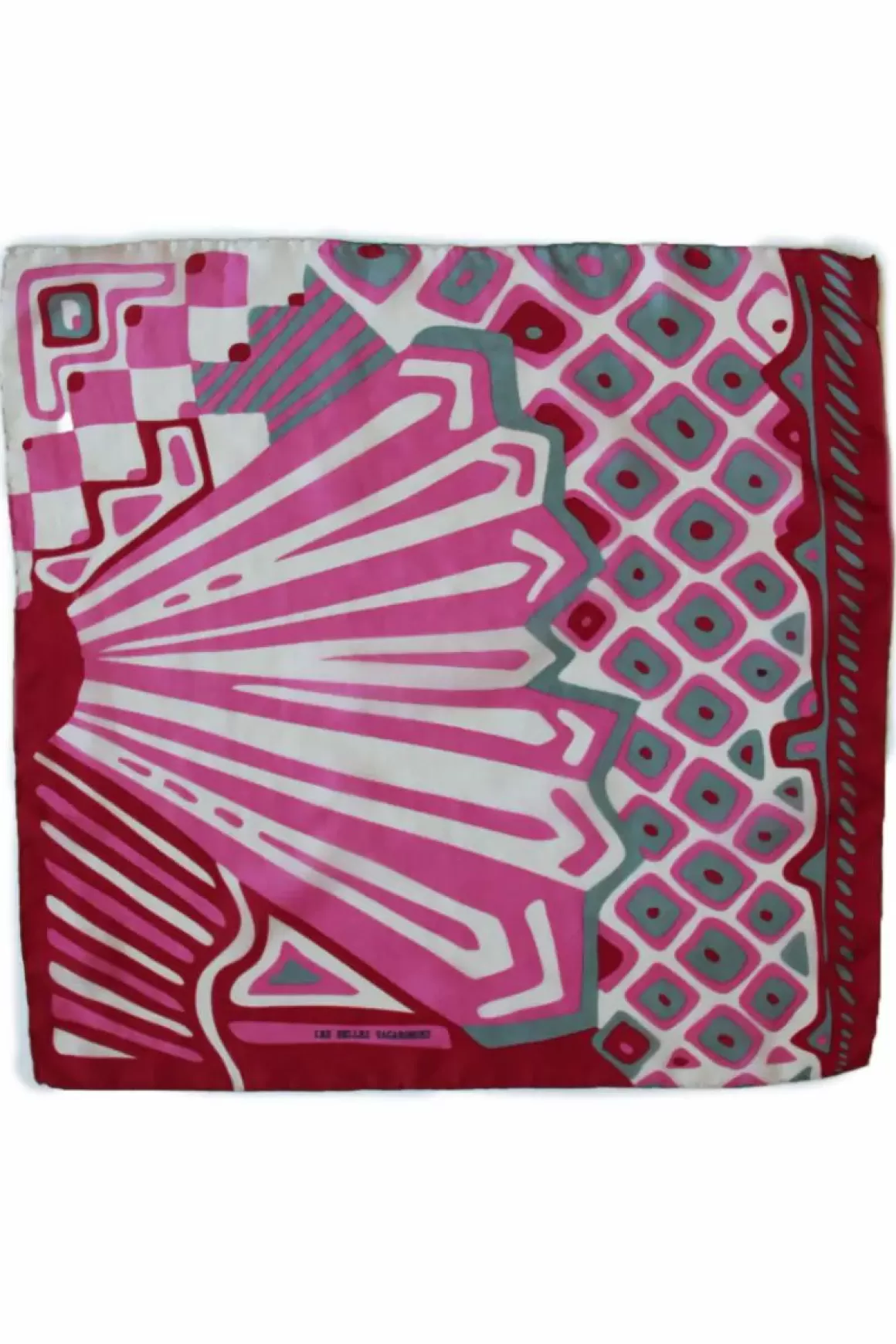 Danefæ Les Belles Vagabondes Mini Silk Scarf Circus Fuchsia Discount