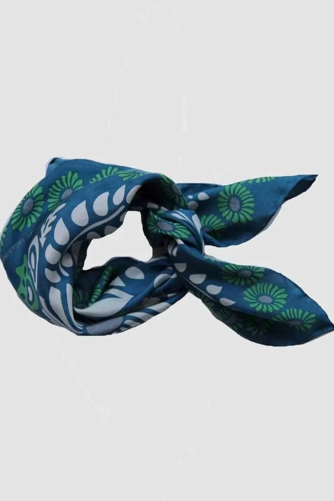 Danefæ Les Belles Vagabondes Mini Silk Scarf Cosmos Navy Online