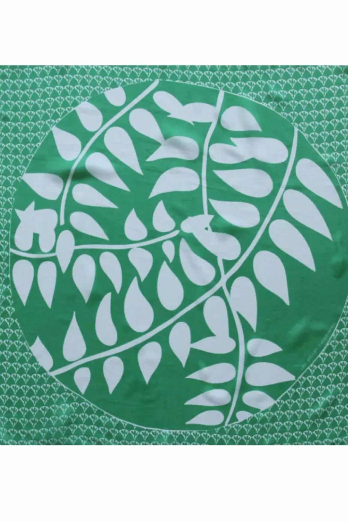 Danefæ Les Belles Vagabondes Mini Silk Scarf Ficus Green Online