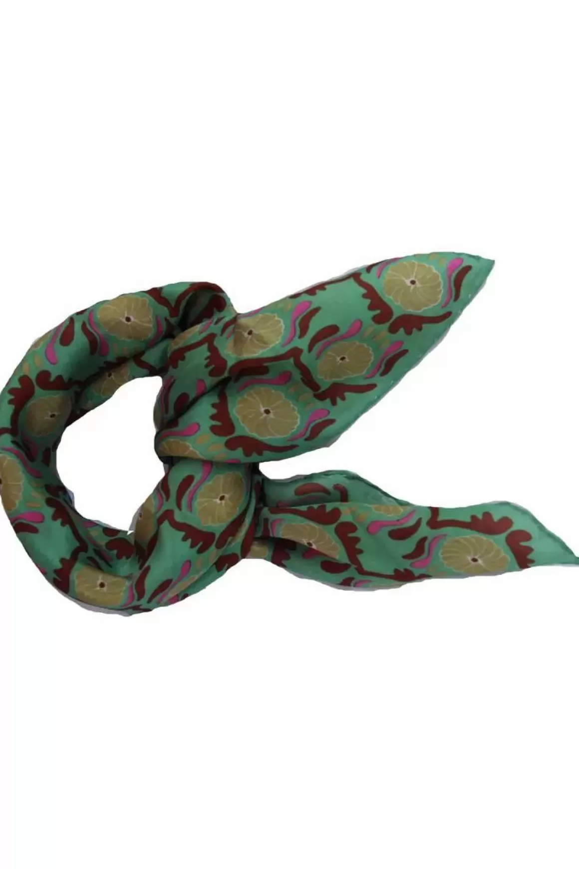 Danefæ Les Belles Vagabondes Mini Silk Scarf Jaipur Green Hot