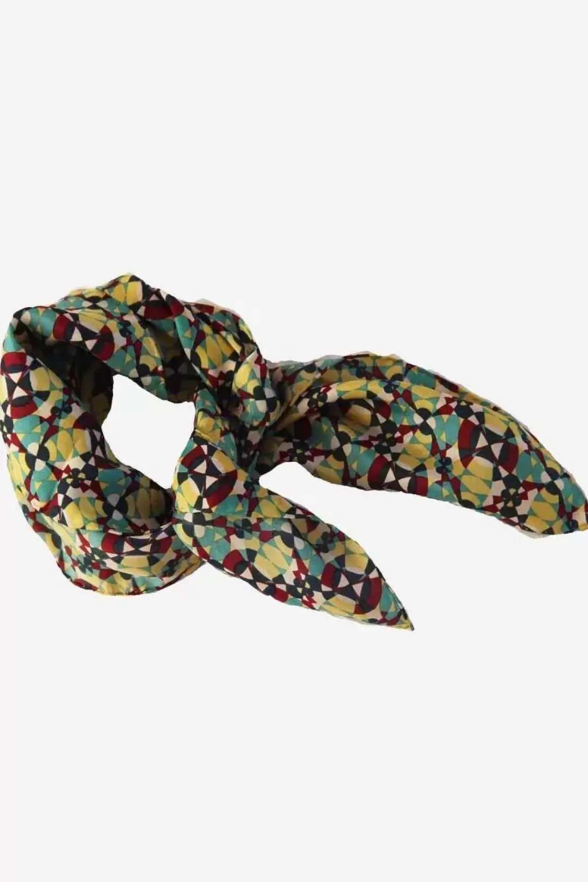 Danefæ Les Belles Vagabondes Mini Silk Scarf Kaleidoscope Prune Shop