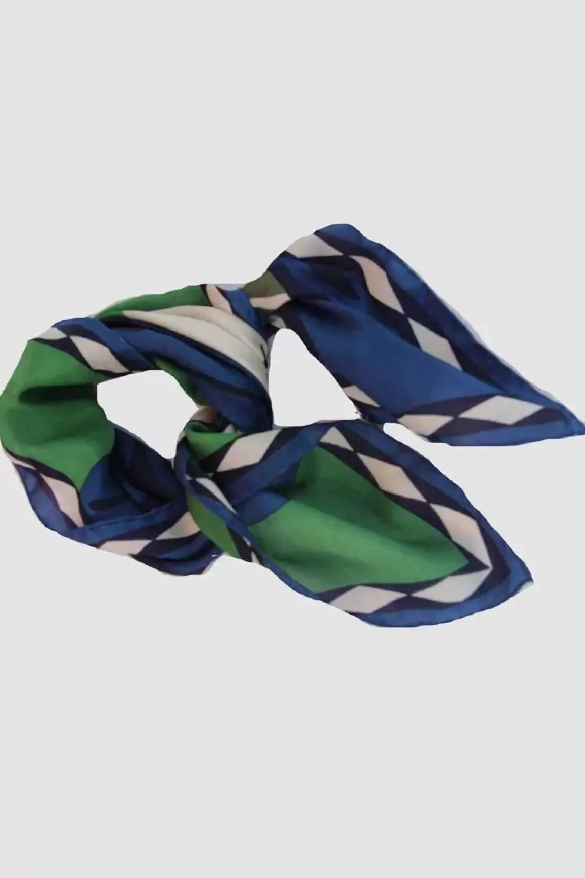 Danefæ Les Belles Vagabondes Mini Silk Scarf Peacock Green New