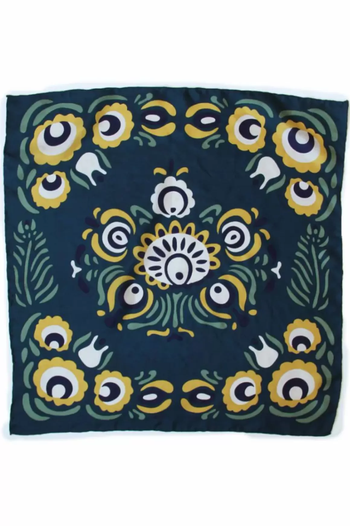 Danefæ Les Belles Vagabondes Mini Silk Scarf Zora Navy Clearance