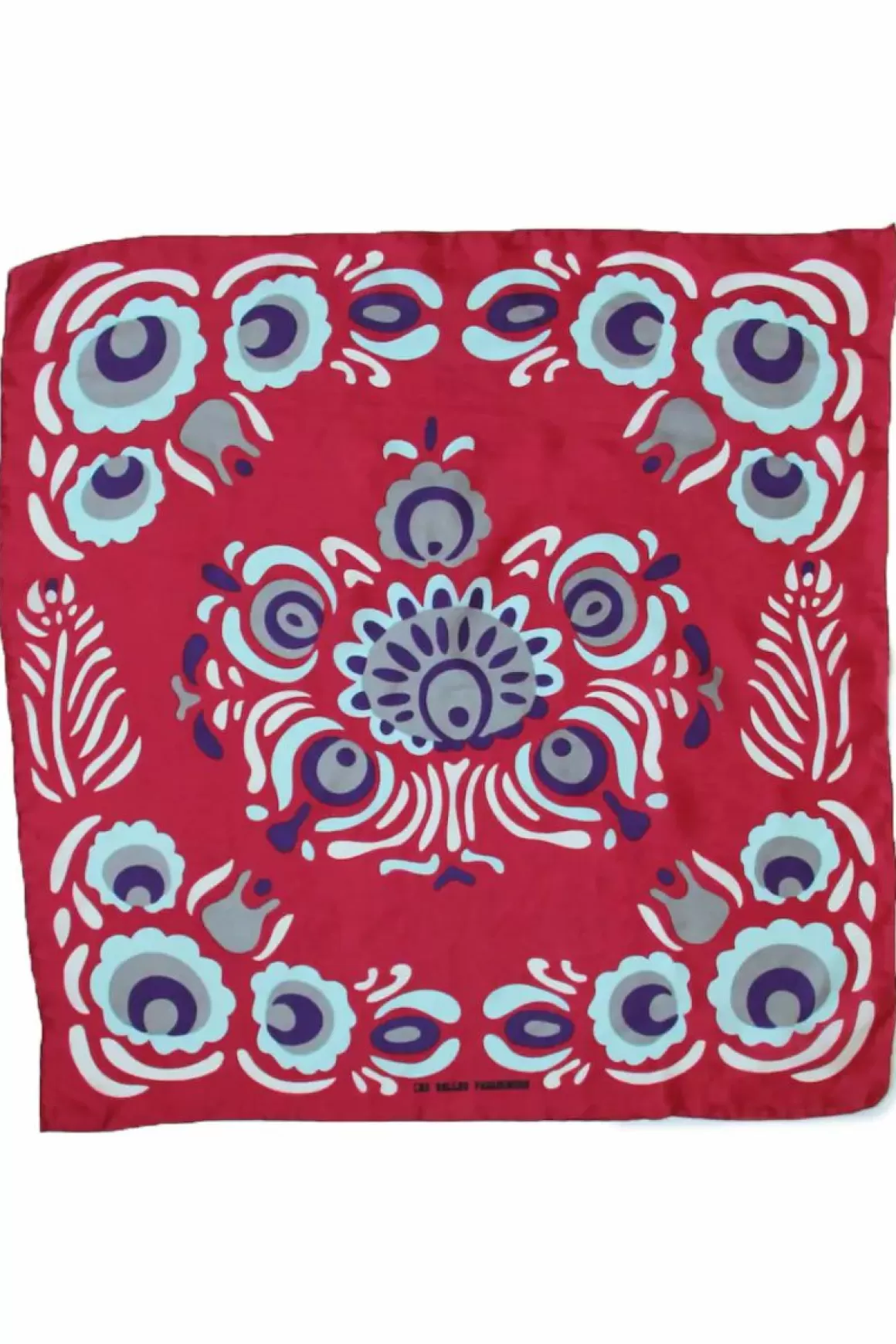 Danefæ Les Belles Vagabondes Mini Silk Scarf Zora Red Cheap