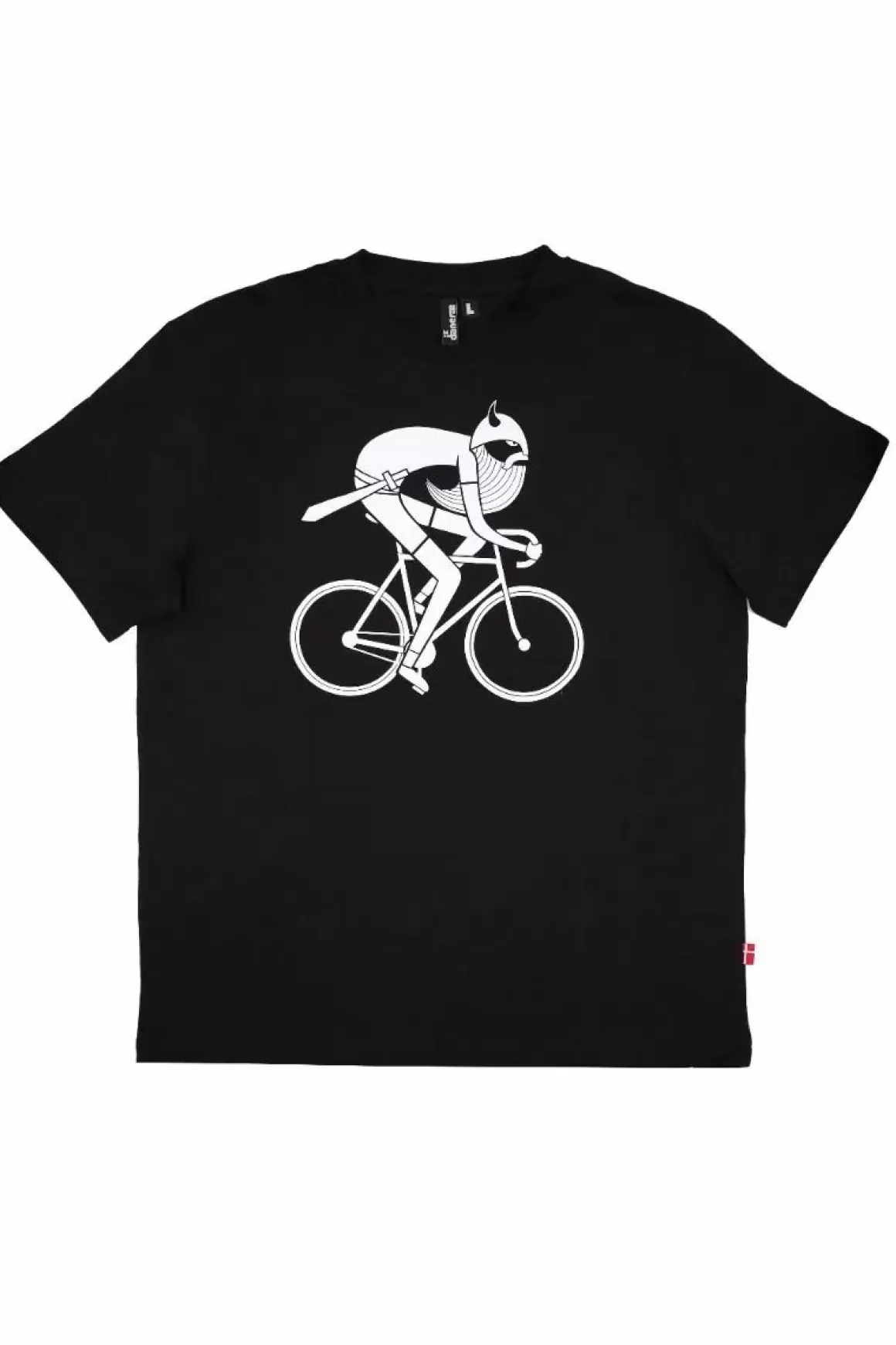 Danefæ Mande Tee X Black Biking Viking (White) Clearance