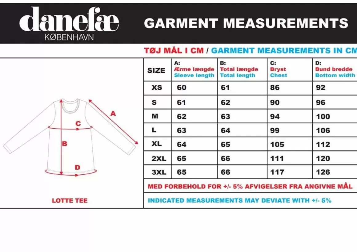 Danefæ Organic - Danelotte Tee Black Outlet