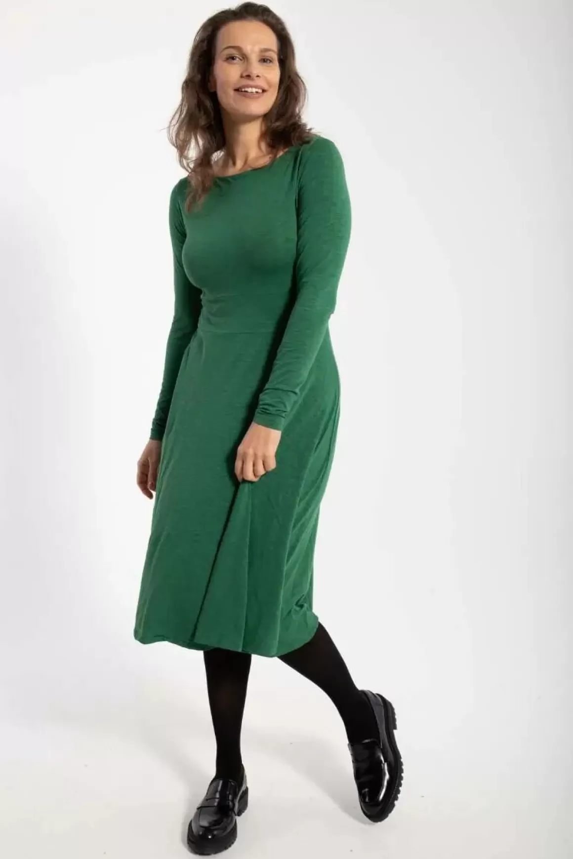 Danefæ Organic - Danesigrid Viscose Dress Warm Khaki Store