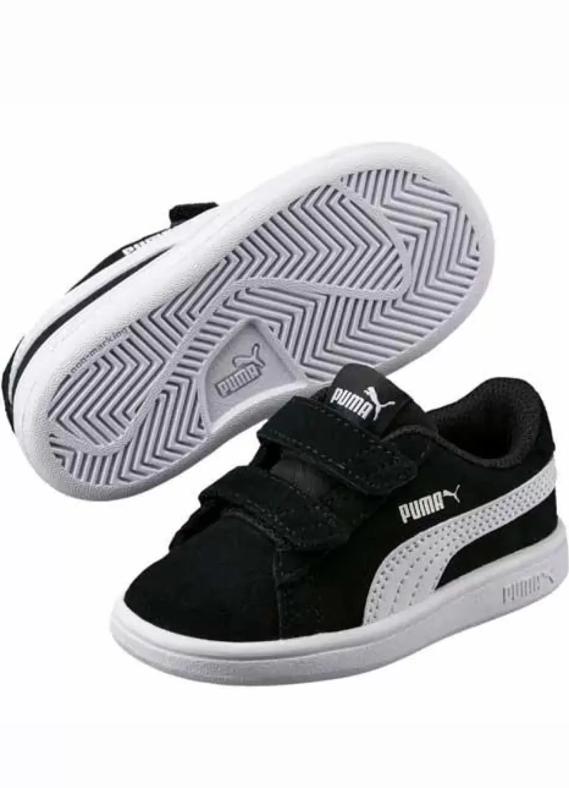 Danefæ Puma Smash Kids Black/White New