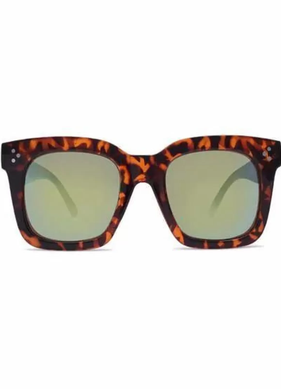 Danefæ Solbriller Crusheyes Loving Life Tortoise Gold Mirror Flash Sale