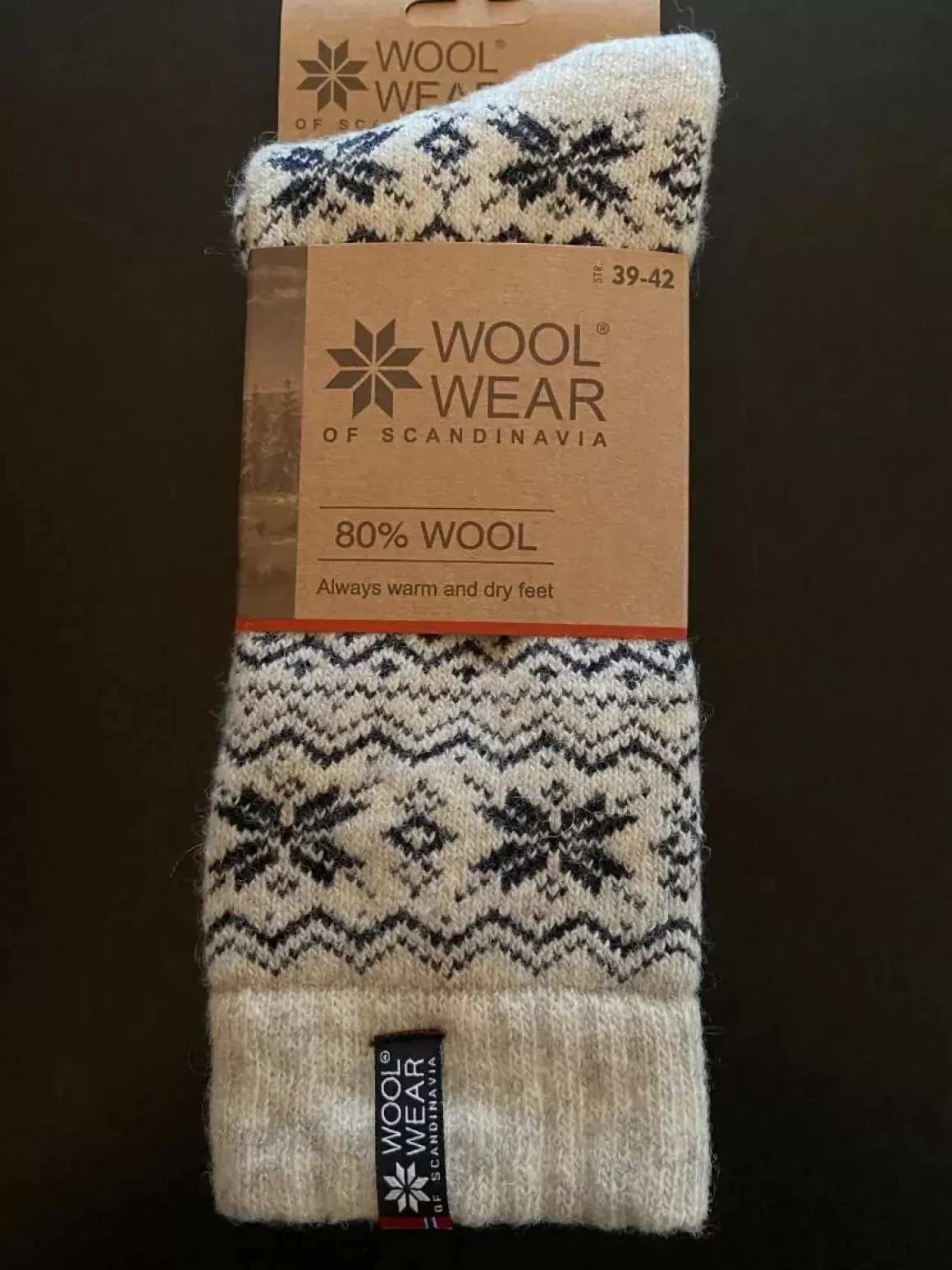 Danefæ Woolwear Ragsok Icestar Grey/Koks Nr.103 Hot