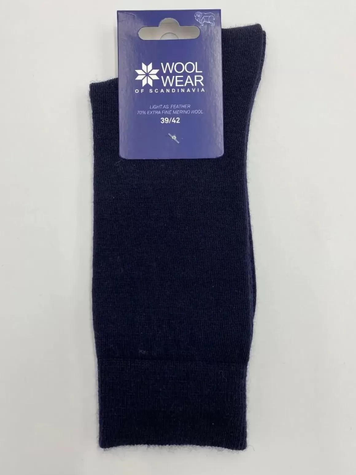 Danefæ Woolwear Uldsokker Dressed Navy Nr.26B Shop